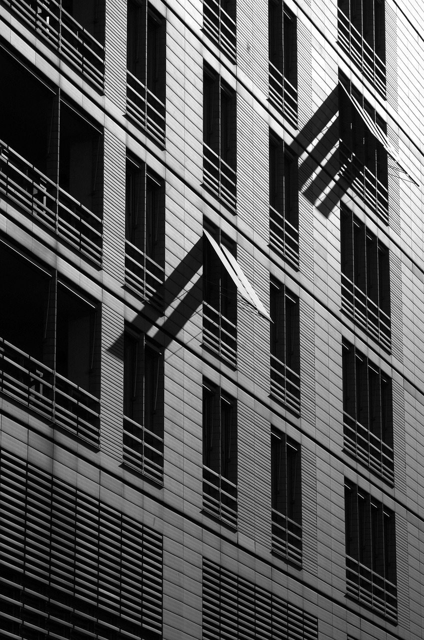 building, facade, architecture, modern, contemporary, black and white, contemporary architecture, modern architecture