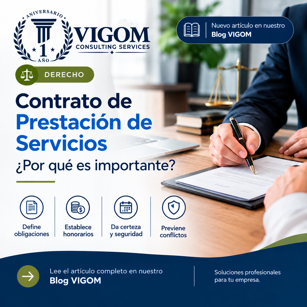 ¿Por qué es importante contar con un contrato de prestación de servicios?
